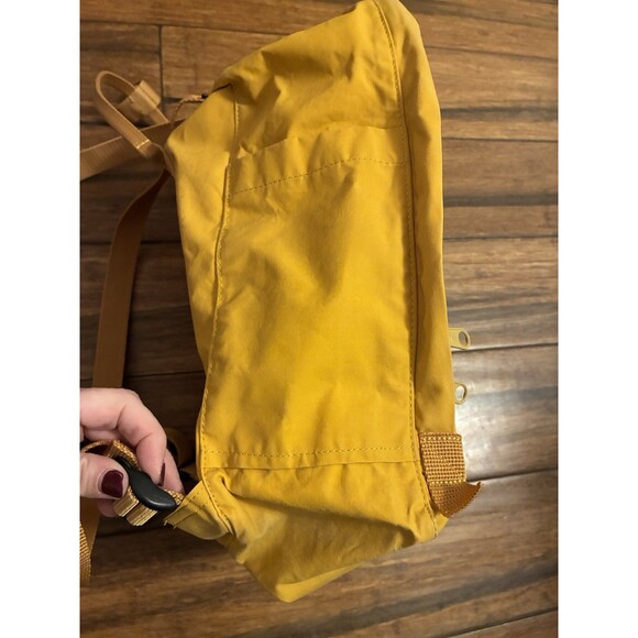 Fjallraven Kanken Classic Backpack 23510 Yellow Bag Unisex Logo Pockets - Picture 10 of 12